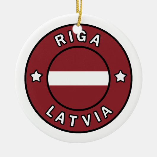 Riga Lettland Keramik Ornament (Vorne)