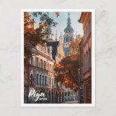 Riga Lettland Kunst, Dichtung und Musik Postkarte (Vorderseite)