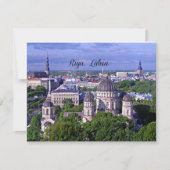 Riga, Lettland, landschaftliches Foto Karte (Vorderseite)