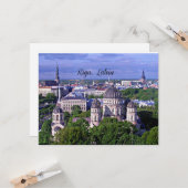 Riga, Lettland, landschaftliches Foto Karte (Vorderseite/Rückseite Beispiel)