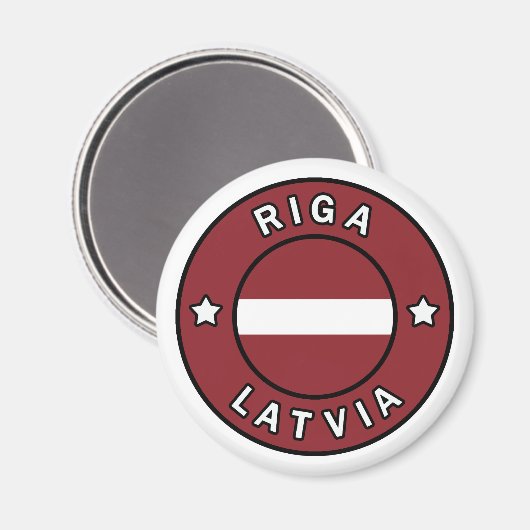 Riga Lettland Magnet (Vorderseite/Rückseite)