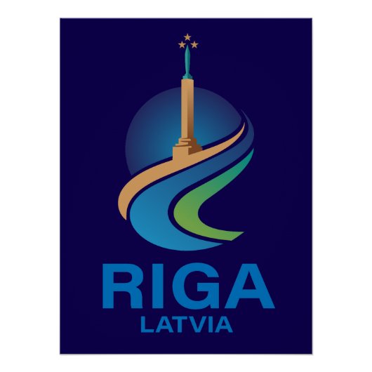 Riga Lettland Poster (Vorderseite)