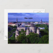 Riga, Lettland Postkarte (Vorne/Hinten)