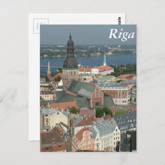 Riga, Lettland Postkarte (Vorne/Hinten)