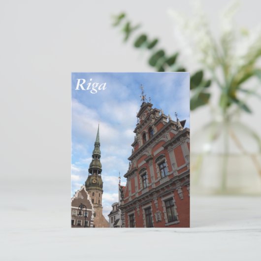 Riga, Lettland Postkarte (Stehend Vorderseite)