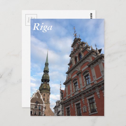 Riga, Lettland Postkarte (Vorne/Hinten)