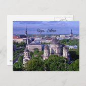 Riga, Lettland Postkarte (Vorne/Hinten)