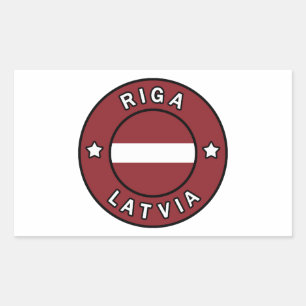 Riga Lettland Rechteckiger Aufkleber