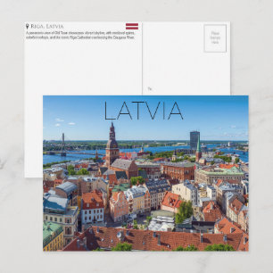 Riga, Lettland Reise-Postkarte Postkarte