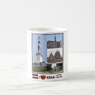 Riga Lettland - Riba City - Livu Platz - Kaffeetasse