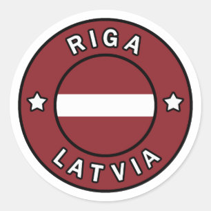 Riga Lettland Runder Aufkleber