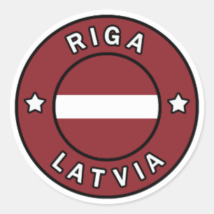 Riga Lettland Runder Aufkleber