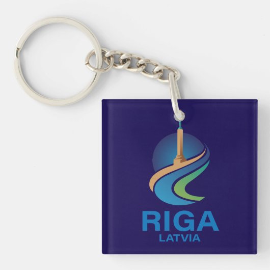 Riga Lettland Schlüsselanhänger (Vorderseite)