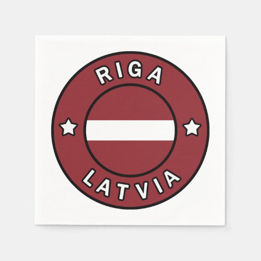 Riga Lettland Serviette (Vorderseite)