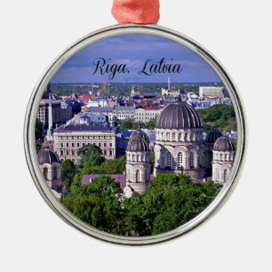 Riga, Lettland Silbernes Ornament