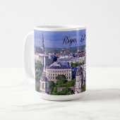 Riga, Lettland Stadtansicht Kaffeetasse (Vorderseite Links)