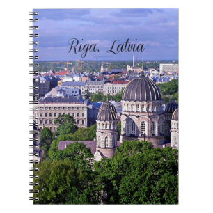 Riga, Lettland Stadtansicht Notizblock