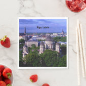 Riga, Lettland Stadtansicht Serviette (Beispiel)
