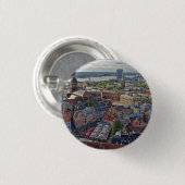 Riga, Lettland, Stadtbild Button (Vorne & Hinten)