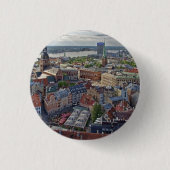 Riga, Lettland, Stadtbild Button (Vorderseite)