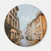 Riga, Lettland, Stadtbild Magnet (Vorne)
