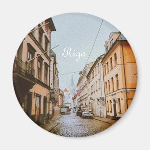 Riga, Lettland, Stadtbild Magnet