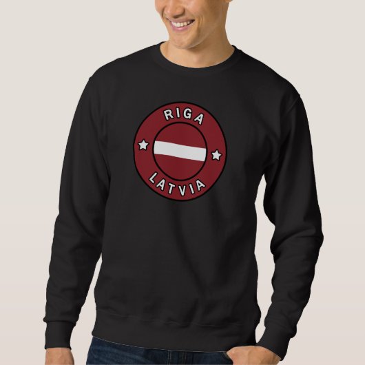 Riga Lettland Sweatshirt (Vorderseite)