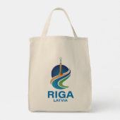 Riga Lettland Tragetasche (Rückseite)