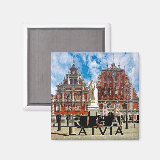 Riga Magnet (Vorderseite/Rückseite)