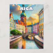 Riga, Perle der Ostsee Postkarte (Vorderseite)