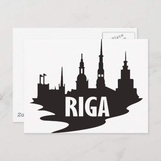 Riga Postkarte (Vorne/Hinten)