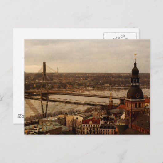 Riga Postkarte (Vorne/Hinten)
