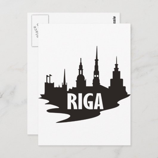 Riga Postkarte (Vorne/Hinten)