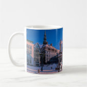Riga Rathausplatz im Winter Kaffee Tasse (Links)