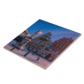 Riga Rathausplatz im Winter Keramik Tile Fliese (Seite)