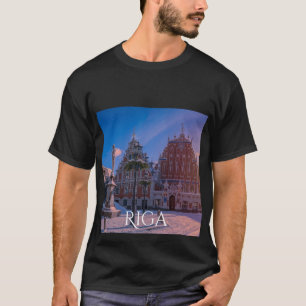 Riga Rathausplatz im Winter T - Shirt
