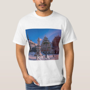 Riga Rathausplatz im Winter T - Shirt