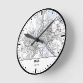 Riga Runde Wanduhr (Winkel)