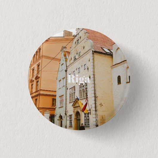 Riga-Stadtbild flexibler Photo-Magnet Button (Vorderseite)