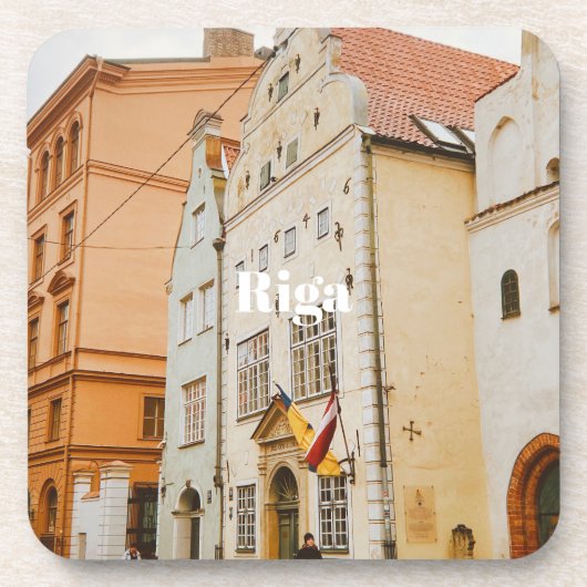 Riga-Stadtbild flexibler Photo-Magnet Getränkeuntersetzer (Vorderseite)