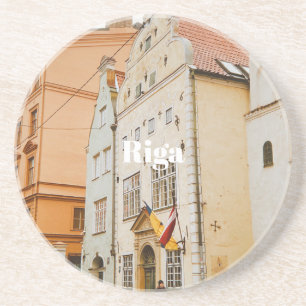 Riga-Stadtbild flexibler Photo-Magnet Getränkeuntersetzer