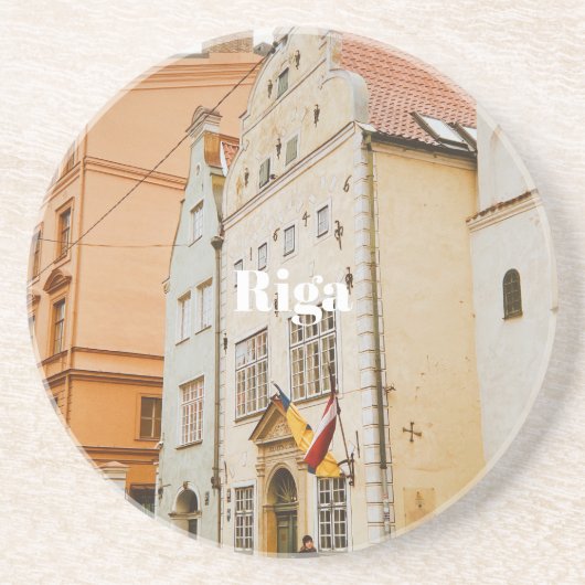 Riga-Stadtbild flexibler Photo-Magnet Getränkeuntersetzer (Vorne)