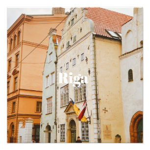 Riga-Stadtpanorama flexibler Photo-Magnet Fotodruck