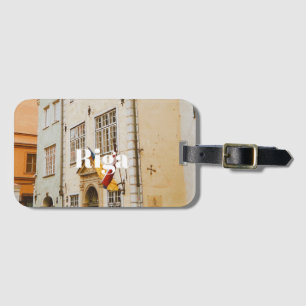 Riga-Stadtpanorama Flexibles Foto-Magnet Gepäckanhänger