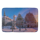 Riga Town Hall Platz im Winter Badematte (Vorderseite)