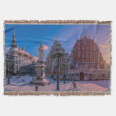 Riga Town Hall Platz im Winter Decke (Vorderseite)