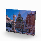 Riga Town Hall Platz im Winter Fotoblock (Rechts)