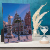 Riga Town Hall Platz im Winter Fotoplatte (Seite)