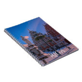 Riga Town Hall Square im Winter Notebook Notizblock (Rechte Seite)