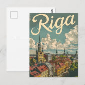 Riga Vintage Postkarte (Vorne/Hinten)